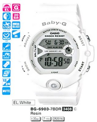   CASIO BG-6903-7B Baby-G, 