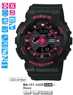   CASIO BA-111-1A Baby-G, 