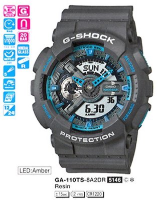   CASIO GA-110TS-8A2 G-SHOCK, 