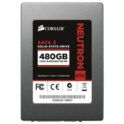   HDD 480Gb SSD Corsair Neutron GTX Series (CSSD-N480GBGTXB-BK, SATA-III, 2.5", MLC)