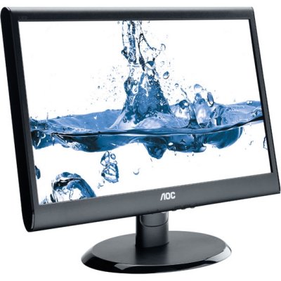  18.5" AOC E950SW Black (LED, LCD, Wide, 1366x768, 5 ms, 90/65, 200 cd/m, 20M:1)