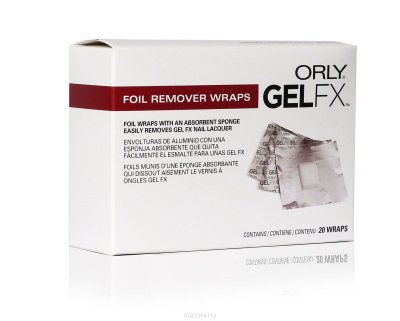 Orly  ()   - GEL FX FOIL REMOVER WRAPS 20-PK/.20 