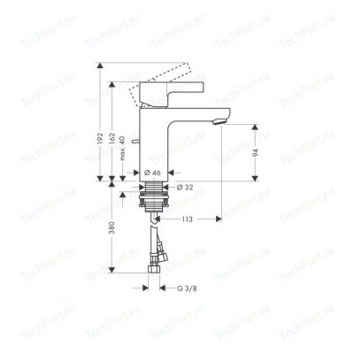     () Hansgrohe Metris S 31060000