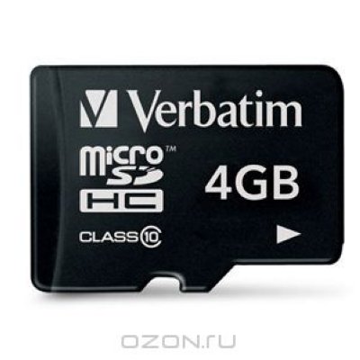   microSD 4GB Verbatim microSDHC Class 10