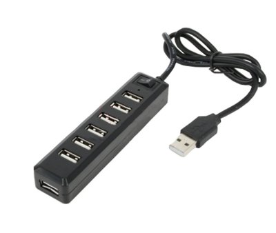  USB Mobiledata HB-71 USB 7 ports Black