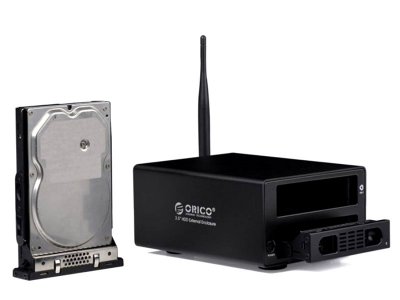   Orico 3529U3RF, 2xSATA 3.5", USB3.0, Gigabit Ethernet & IEEE 802.11n, Black