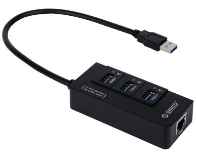  USB Orico HR01-U3 USB3.0 3-ports Black