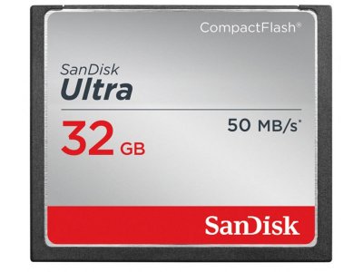   32Gb - SanDisk Ultra CF 50MB/s - Compact Flash SDCFHS-032G-G46