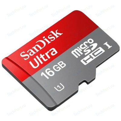   microSDHC 16Gb Class10 Sandisk SDSQUNC-016G-GN6MA Ultra Android 80MB/s + adapter