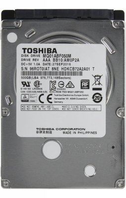    A2.5" 1 Tb 5400rpm 128Mb Toshiba L200 SATA III 6 Gb/s