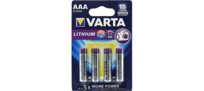  VARTA 6103-4, Size "AAA", 1.5V, Lithium (. 4 )