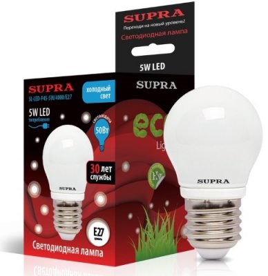   SUPRA SL-LED-P45-5W/4000/E27