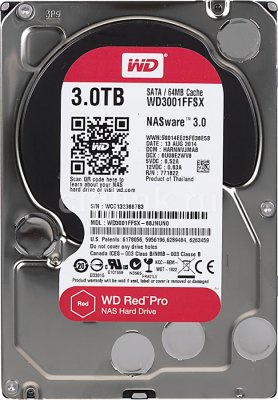    3,5" 3000Gb Western Digital (WD3000F9YZ) 64Mb 7200rpm SATA3 SE