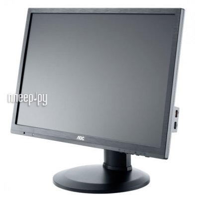  24" AOC M2460PHU Black (61 cm, MVA, LED, LCD, Wide, 1920x1080, 8 ms, 178/178, 250 cd/m, 20