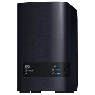   WD My Cloud EX2 WDBWAK0000NCH, 2    ( HDD), max 12Tb, GLAN, 2*US