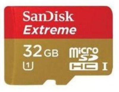   SanDisk Extreme (SDSDQXN-032G-G46A) microSDXC Memory Card 32Gb UHS-I U3