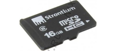   Strontium (SR16GTFC6R) microSDHC Memory Card 16Gb Class6