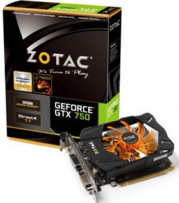  1Gb (PCI-E) DDR-5 ZOTAC (GeForce GTX750) (RTL) DualDVI+miniHDMI