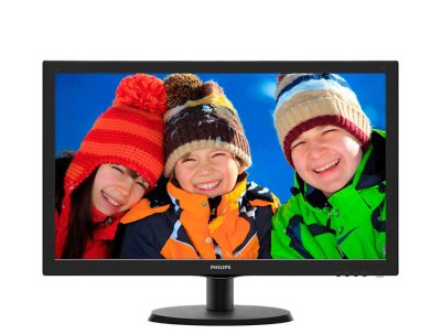  21.5" Philips 223V5LSB/62(10) Black Hairline WLED, 1920x1080, 5ms, 250 cd/m2, 1000:1 (DCR 10