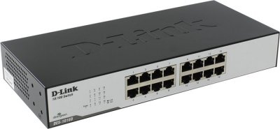  D-Link (DES-1016D/G1A) Fast E-net Switch 16-port (16UTP 10/100/1000Mbps)