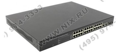  MultiCo (EW-P72424) Ethernet Switch (24UTP 10/100Mbps PoE + 2Combo 1000BASE-T/SFP)