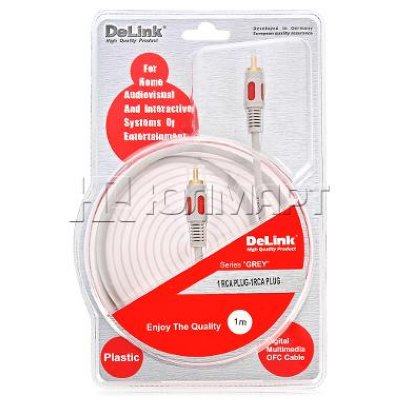   DeLink 1RCA-1RCA 1 , Grey, 