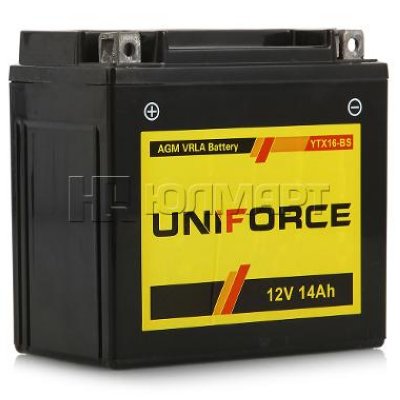   Uniforce AGM moto Super 12V 14  (YTX16-BS)