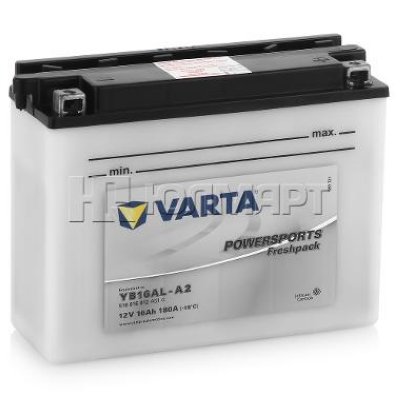   VARTA Powersports 12V 516 016 012 (YB16AL-A2) FP -16 