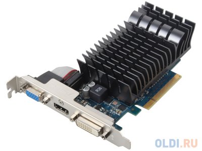  1Gb (PCI-E) ASUS GT730 SILENT BRK  CUDA (GFGT730, GDDR3, 64 bit, VGA, DVI, HDMI, Retail)