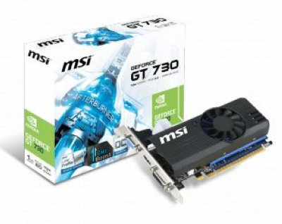  1Gb (PCI-E) MSI N730K-1GD5LP/OC  CUDA GDDR5, 64 bit, HDCP, VGA, DVI, HDMI, Retail