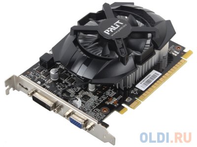  1Gb (PCI-E) Palit GT740 OC  CUDA (NE5T740S1301-1073F) GDDR5, 128 bit, HDCP, VGA, DVI, mi