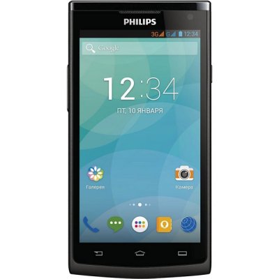  Philips S388 (Black) 2Sim/ 4.5" TFT 540x960/5 /0.3  /Andr 4.2/GPS/WiFi/1700 