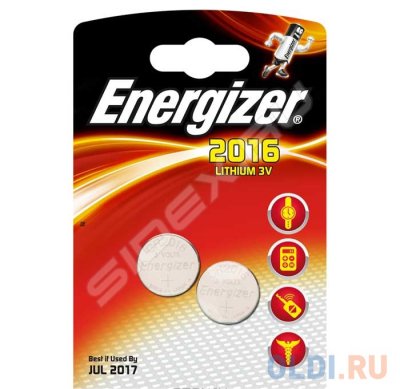  Energizer 637984, Classic, CR2016/DL2016 (2016), lithium, FSB 2 .