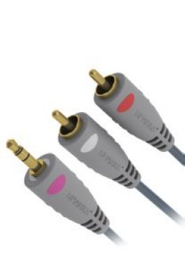 Belsis BGL1138    Jack 3.5mm  - 2xRCA , Gold, -, 5 .