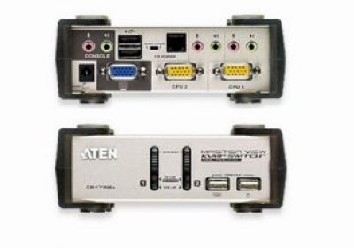 Aten CS1732AC-AT  KVM KVM+Audio+USB 1.1, 1 user USB+VGA =) 2 cpu PS2/USB+VGA,  