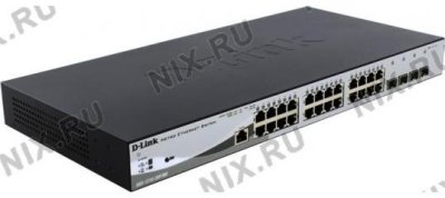 D-link DGS-1210-28P/ME/FTA1A  PoE 24xUTP 100/1000 PoE, 4xSFP, 19"   