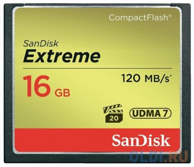   SanDisk CF Extreme SDCFXS-016G-X46 16Gb 120MB/s CompactFlash