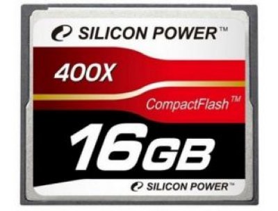 Silicon Power SP016GBCFC400V10   16GB Compact Flash Card 400x