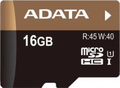 A-Data AUSDH16GUI1-R   16GB micro SDHC Class10 Premier Pro UHS-I U1 (R/W 45/40 MB/s) 