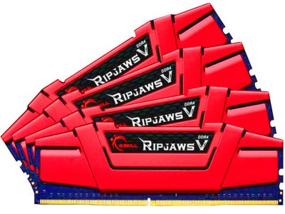   G.Skill Ripjaws V DDR4 DIMM 2666MHz PC4-21300 CL15 - 32Gb KIT (4x8Gb) F4-2666C15Q-32GV