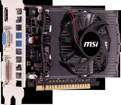  MSI PCI-E N730-2GD3V2 nVidia GeForce GT 730 2048Mb 128bit DDR3 700, 1800 DVIx1, HDMIx1, C