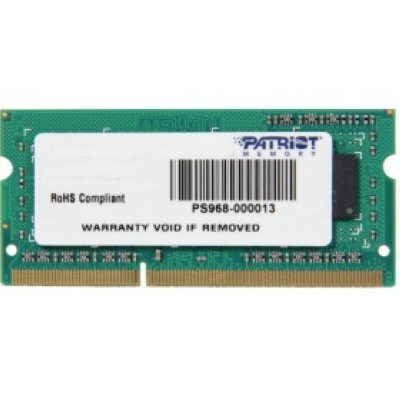   SO-DIMM DDR-III 4Gb 1333Mhz PC-10600 Patriot (PSD34G133381S)