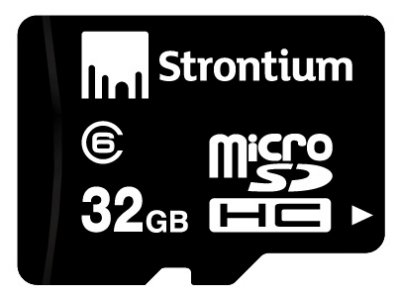   MicroSD 32Gb Strontium (SR32GTFC6A) Class 6 microSDHC + 