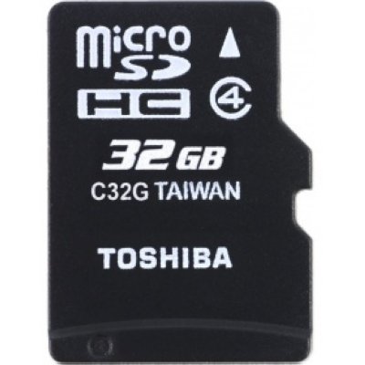   MicroSDHC 32GB Class10 UHS I Toshiba (SD-C032UHS1(6A) + adapter