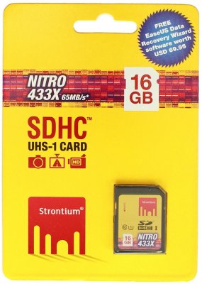   Strontium SDHC 16Gb  lass10 UHS-I Nitro 433x (SRN16GSDU1)