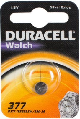  Duracell Watch (D377, Silver Oxide, 1 )