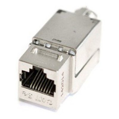 Hyperline KJNE-8P8C-C6A-90-SH-F-WH  Keystone Jack RJ-45(8P8C),  6A, 