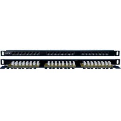 Hyperline PPHD-19-24-8P8C-C6-110D -  . 19, 0.5U, 24 x RJ-45, .6, Dual IDC