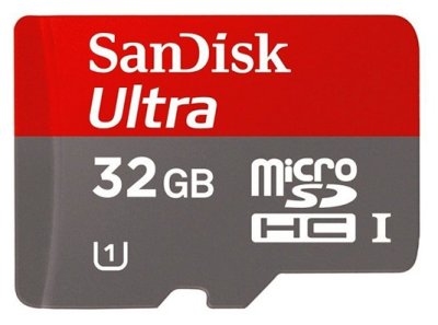   SanDisk Ultra (SDSDQUIN-032G-G4) microSDHC Memory Card 32Gb Class10 UHS-I U1+ microSD--