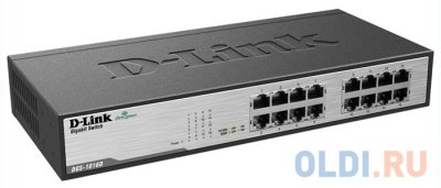  D-Link (DGS-1016D/G1A) 16- 10/100/1000BASE-T 16-port UTP 10/100/1000Mbps Auto-sensi